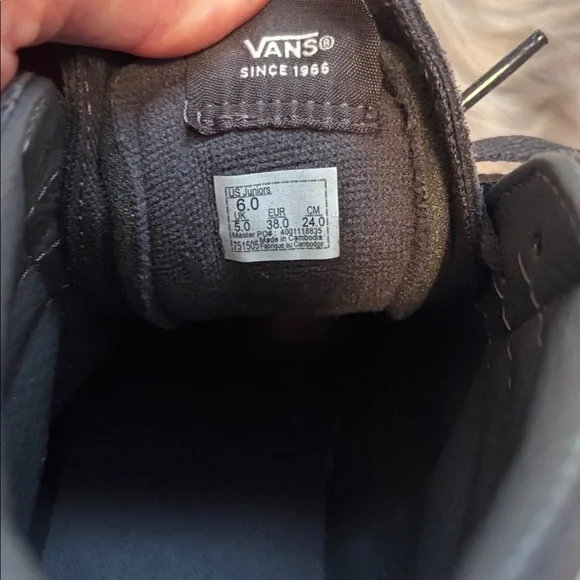 Vans Black and White High-Top Sneakers - Picture 6 of 6